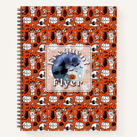 Carnet Broomstick pour sorcière Halloween Circulaire fréq (Devant)