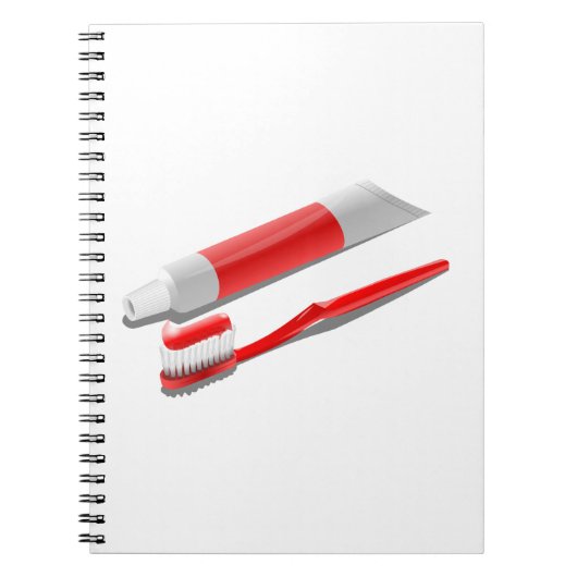 Carnet Brosse à dents et dentifrice (Devant)