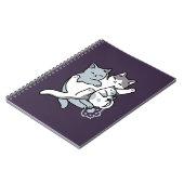 Carnet Brosse à lait - Chats à couchage mignon (Côté gauche)