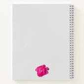 Carnet Brosse à peinture à frottis monogramme fillette (Dos)