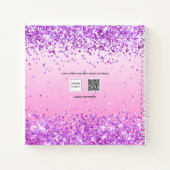 Carnet Brosse à peinture rose violet Sketchbook (Dos)