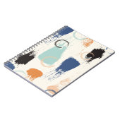Carnet Brosse pastel abstrait sans couture motif retour (Côté gauche)
