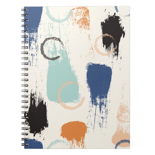 Carnet Brosse pastel abstrait sans couture motif retour (Devant)