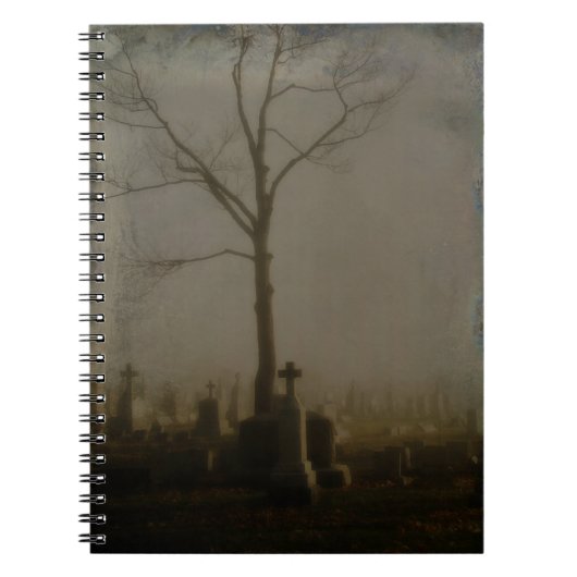 Carnet Brouillard foncé et Éffrayant (Devant)