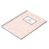 Carnet Broussaillement neige gouttes Motif Personnalisé (Côté gauche)