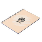 Carnet brown and black dachshund notebook (Côté gauche)
