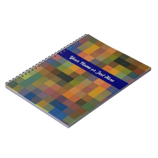 Carnet Brown bleu Carré (Côté gauche)