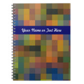 Carnet Brown bleu Carré (Devant)