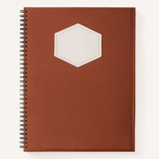 Carnet Brown en spirale - Journa stylé et durable (Devant)