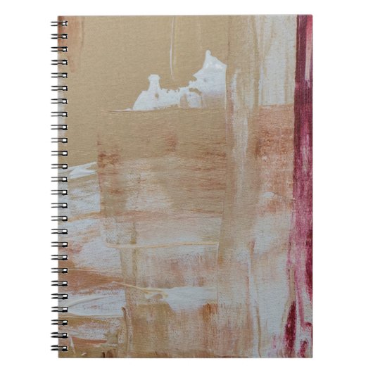 Carnet Brown et blanc abstrait (Devant)