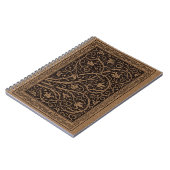 Carnet Brown et noir Vintage Floral (Côté gauche)