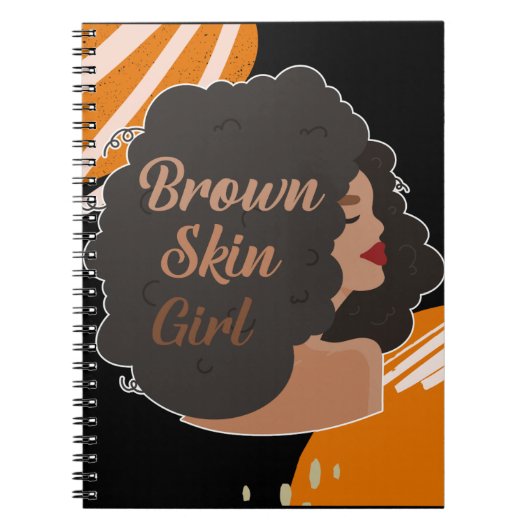 Carnet Brown fille de peau (Devant)