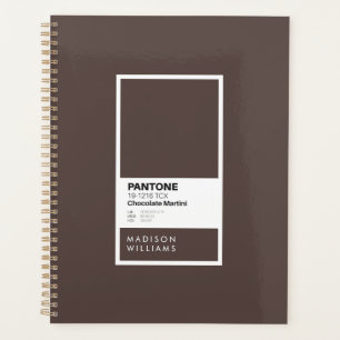 Carnet Brown foncé personnalisé Chocolat personn