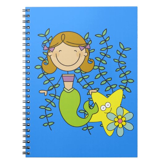 Carnet Brown Haired Mermaid (Devant)