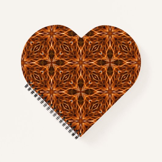 Carnet Brown Kaleidoscope Mandala Motif (Devant)