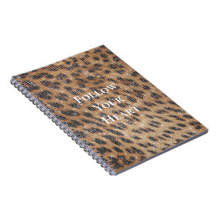 Carnet Brown Leopard Poster de animal Sparkle