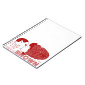 Carnet BROWN LOVE en rouge (Côté gauche)