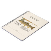 Carnet Brown Mountain Stream Fishing Log Photo Notebook (Côté gauche)