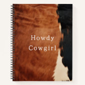 Carnet Brown Noir Noir Faux Cowhide (Devant)