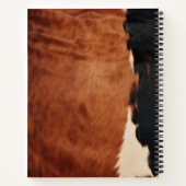 Carnet Brown Noir Noir Faux Cowhide (Dos)