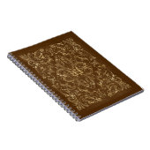 Carnet Brown Orné et cadre Or (Côté Droit)