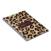 Carnet Brown taches léopard poster de animal motif (Côté Droit)