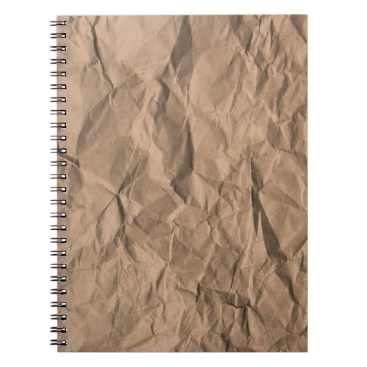 Carnet Brown texture de papier recyclé broyé (Devant)