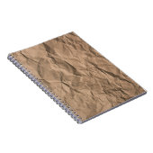 Carnet Brown texture de papier recyclé broyé (Côté Droit)