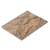 Carnet Brown texture de papier recyclé broyé (Côté gauche)