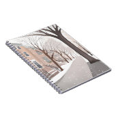 Carnet Brownstone Street | Snowy Winter Watercolor (Côté Droit)