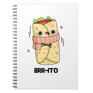 Carnet Brr-ito Funny congeler Froid Burrito Pun