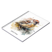 Carnet Bruant rustique, personnalisé (Côté gauche)