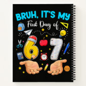 Carnet Bruh c'est ma première rentrée (Dos)
