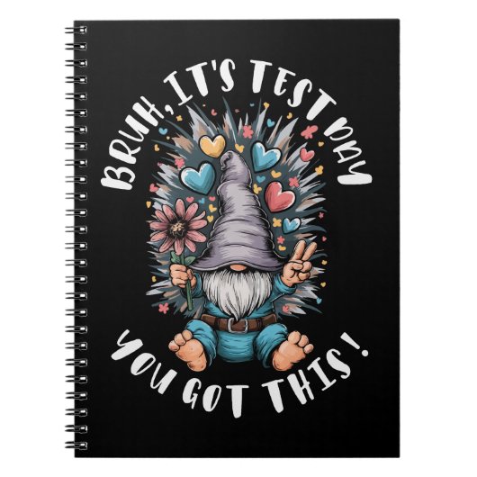 Carnet Bruh it's test day you got this funny school motiv (Devant)