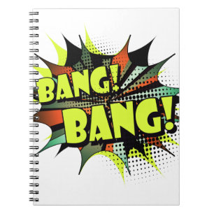Carnet Bruit d'effet de bande dessinée de coup de coup