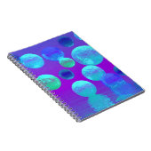 Carnet Brume violette - lumière abstraite cyan et de (Côté Droit)