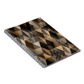 Carnet Brun noir monochrome texturé (Côté Droit)