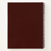 Carnet Brun simple et élégant (Dos)