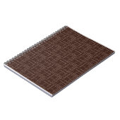 Carnet Brun texturé. (Côté gauche)