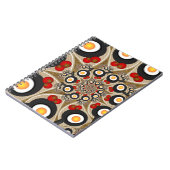 Carnet Brunch Fractal Art Drôle Nourriture, Tomates, Oeuf (Côté gauche)