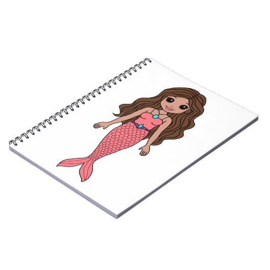 Carnet Brunette Mermaid (Côté gauche)