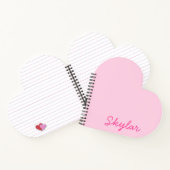 Carnet Bubble Gum rose Hot rose Personnalisé Cursive Nom  (Intérieur)
