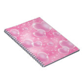 Carnet Bubble rose Coeurs mignonne Girly 90's Style Desig (Côté Droit)