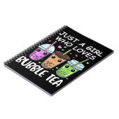 Carnet Bubble Tea Cadeaux Filles Kawaii Bubble Tea (Côté gauche)