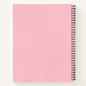 Carnet Bubblegum rose couleur solide (Dos)