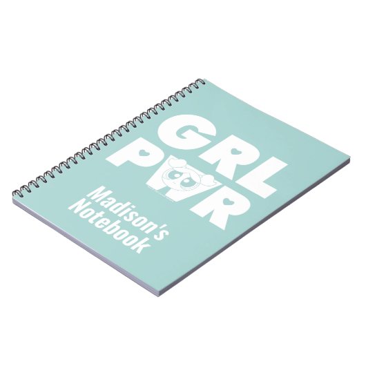 Carnet Bubbles : Girl Power (Côté gauche)