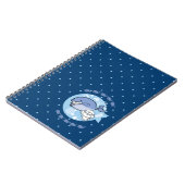 Carnet Bubbly nage avec la baleine (Côté gauche)