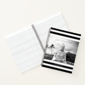 Carnet Buddha Hawaii Black White Stripes Breathe (Intérieur)