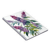 Carnet Buddleia - Fleurs aquarelle (Côté Droit)