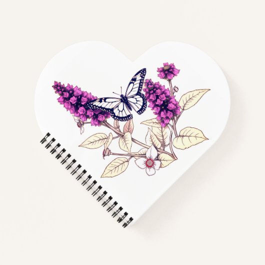 Carnet Buddleia magenta (Devant)